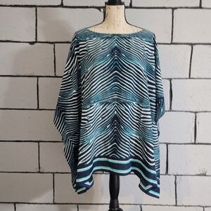 3/$50 SALE!  MICHEAL KORS Striped  Poncho Top Size 3X